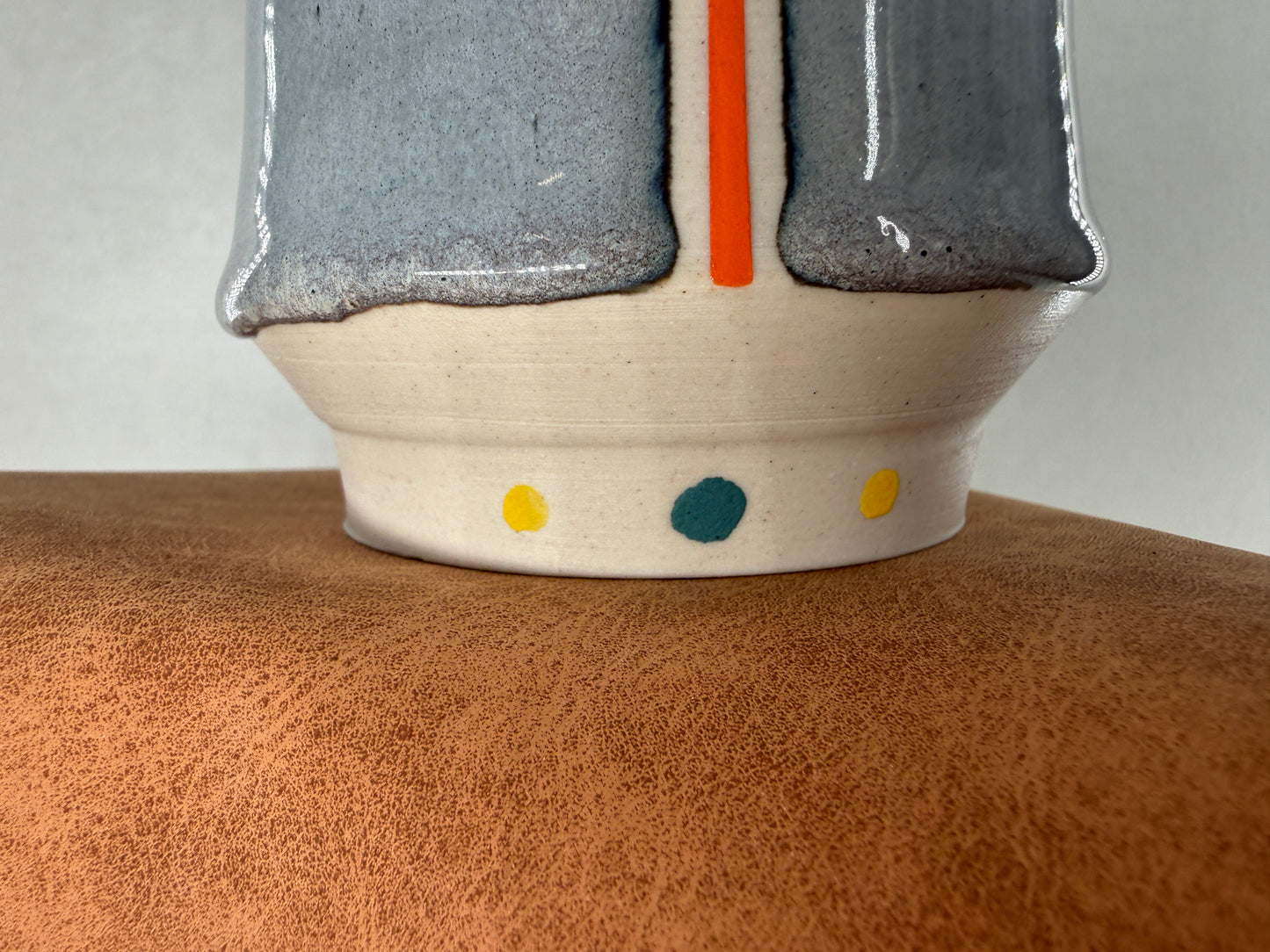 Orange Line Mug (with dots)