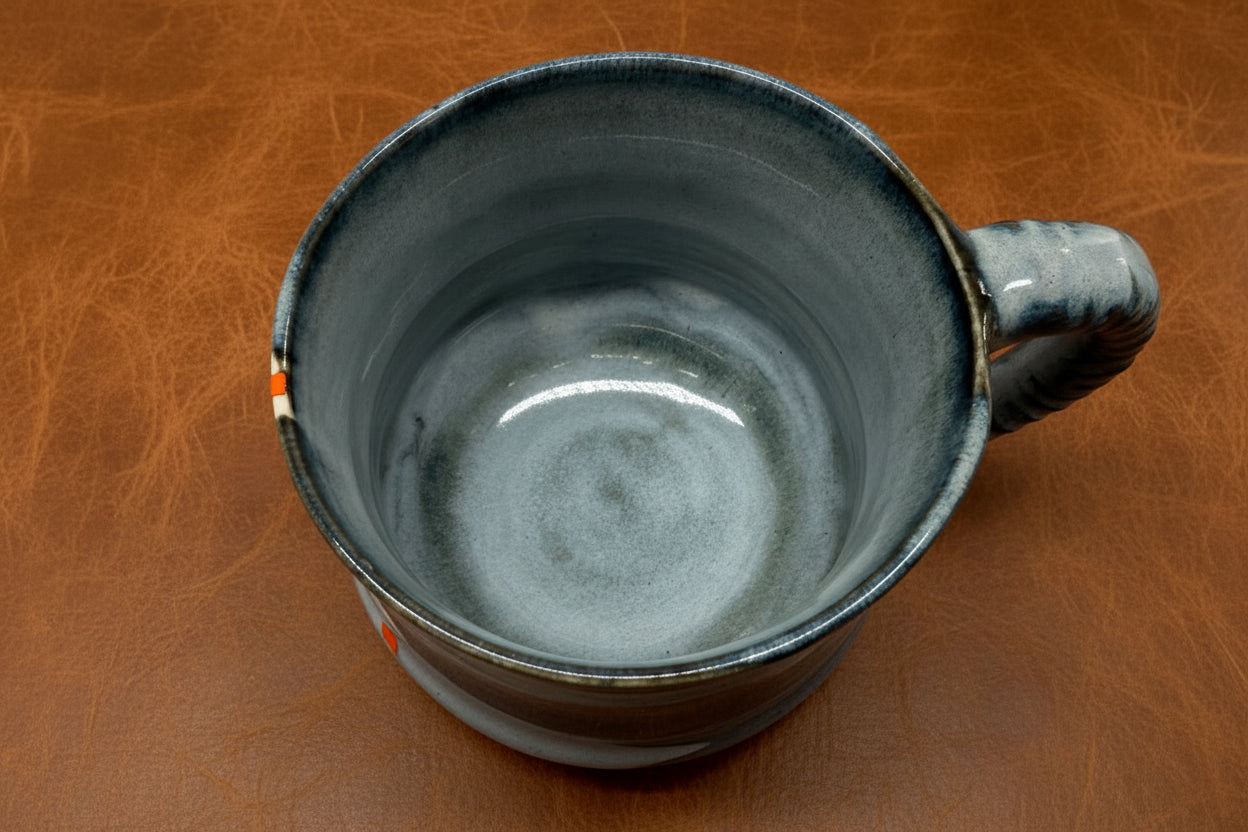 Orange Line Mug (with dots)