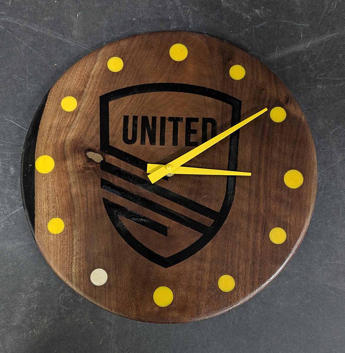 71 Walnut United Clock