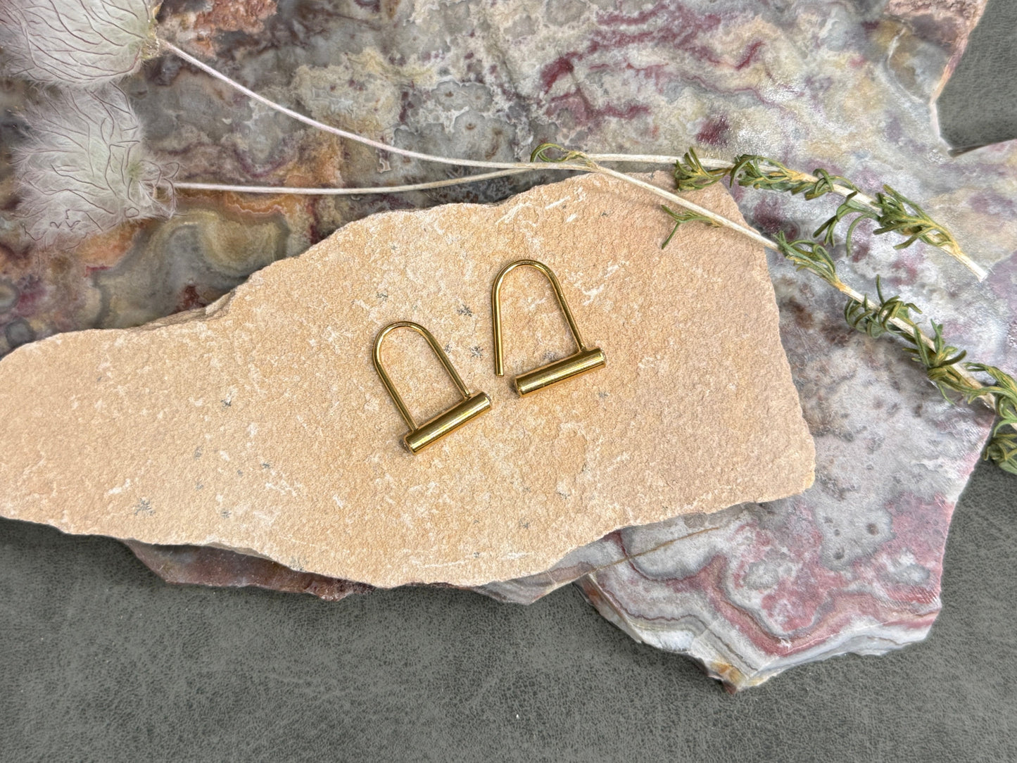 Baby Bike Locks (Gold with CZ)