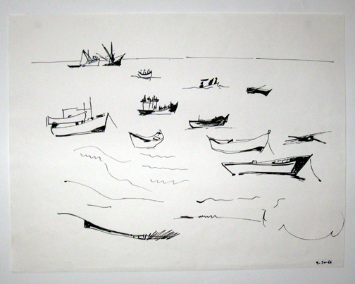 Untitled Fishing Boats LR DR17-16 - 24 x 18 x 0