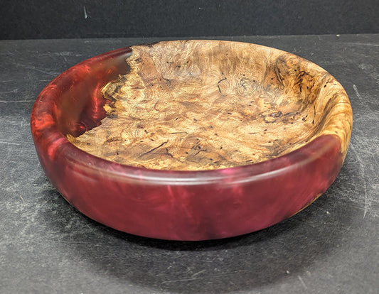 Werv Burl & Epoxy bowl 25