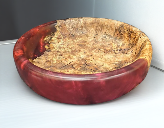 Werv Burl & Epoxy bowl