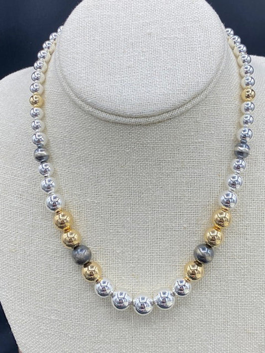 Graduated Bead Necklace 4340