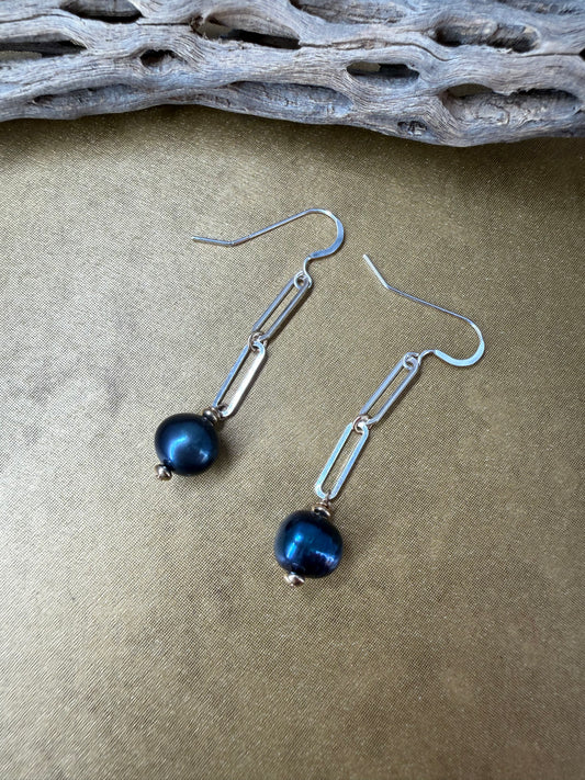 Peacock Pearl Earrings