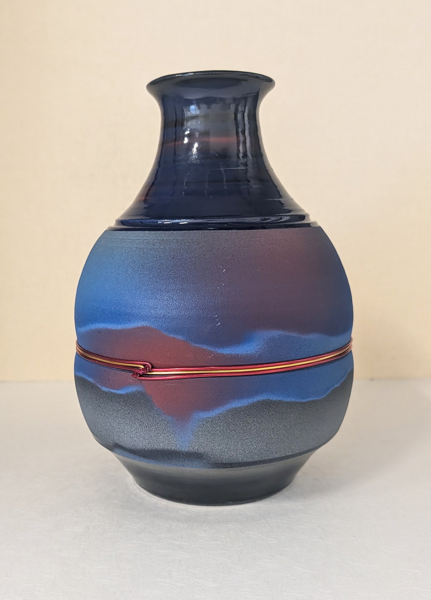 Big Blue Top Vase