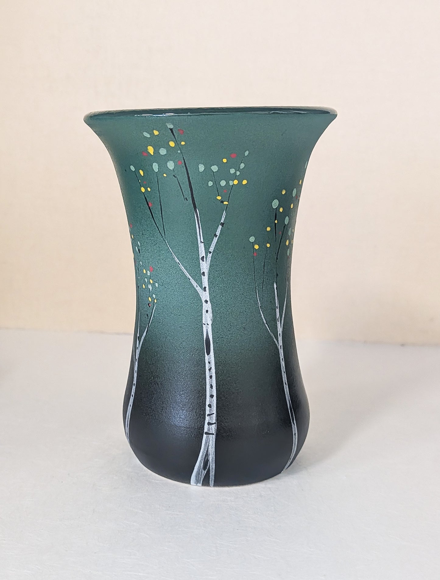 Fluted Aspen Vase Green