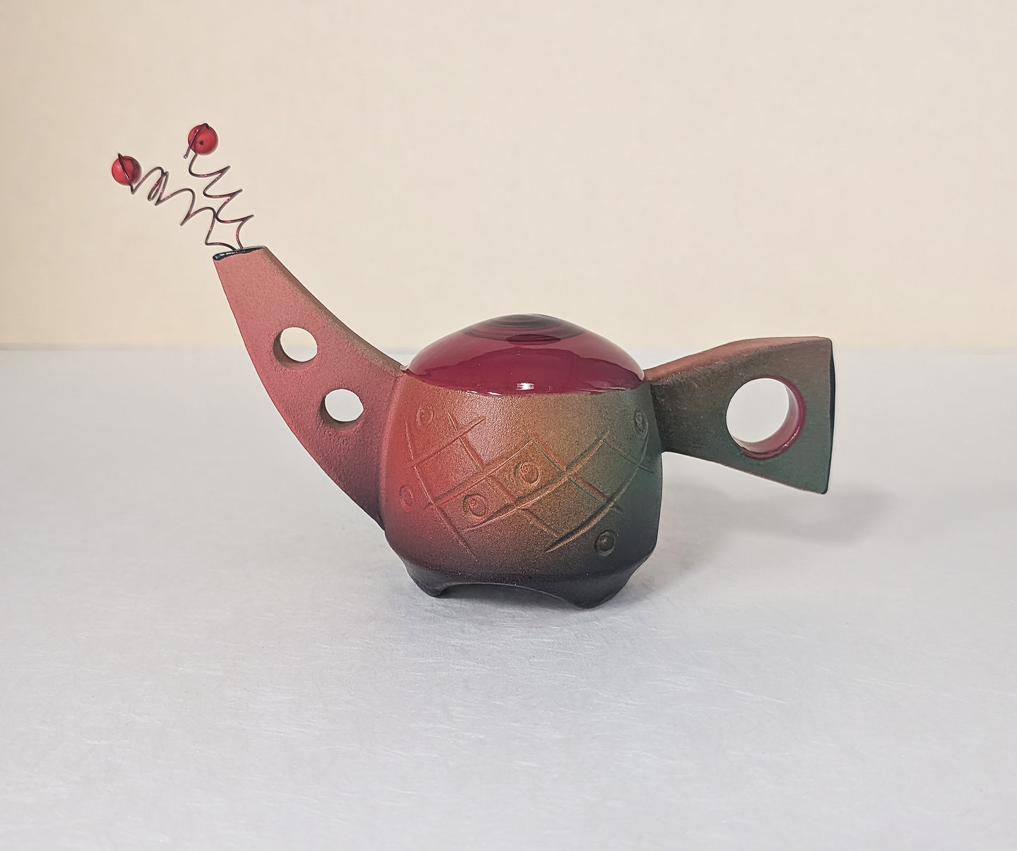Baby Tea Pot Red top