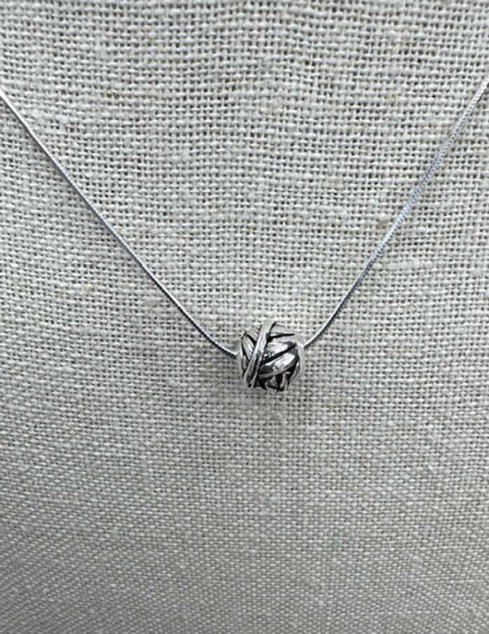 5158 Leaf Engraved Eunity Necklace