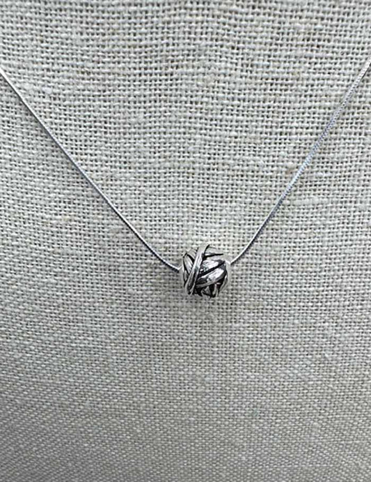 5158 Leaf Engraved Eunity Necklace