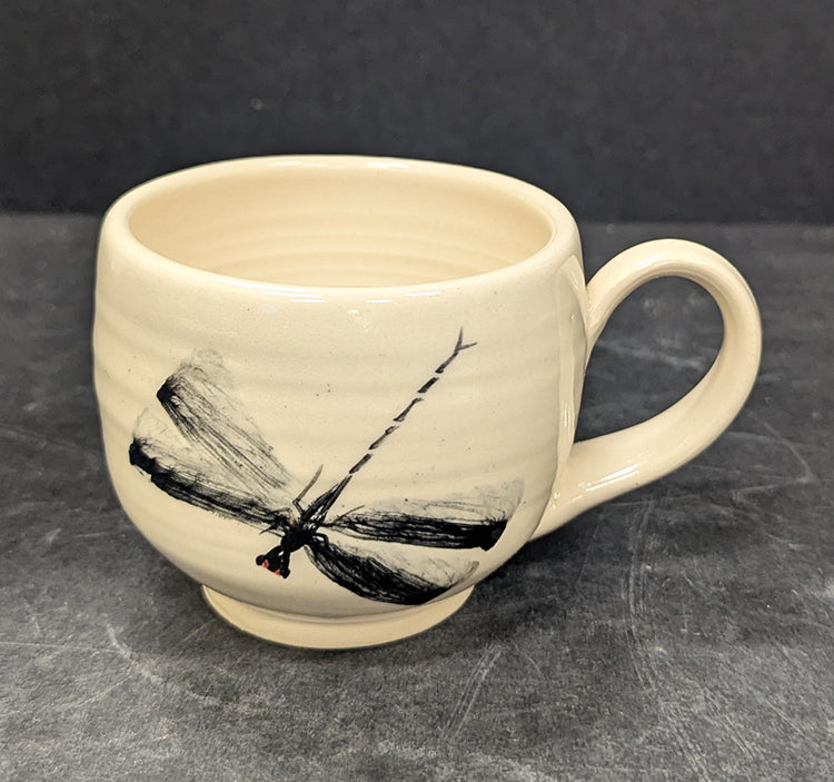 326 White Dragonfly Mug