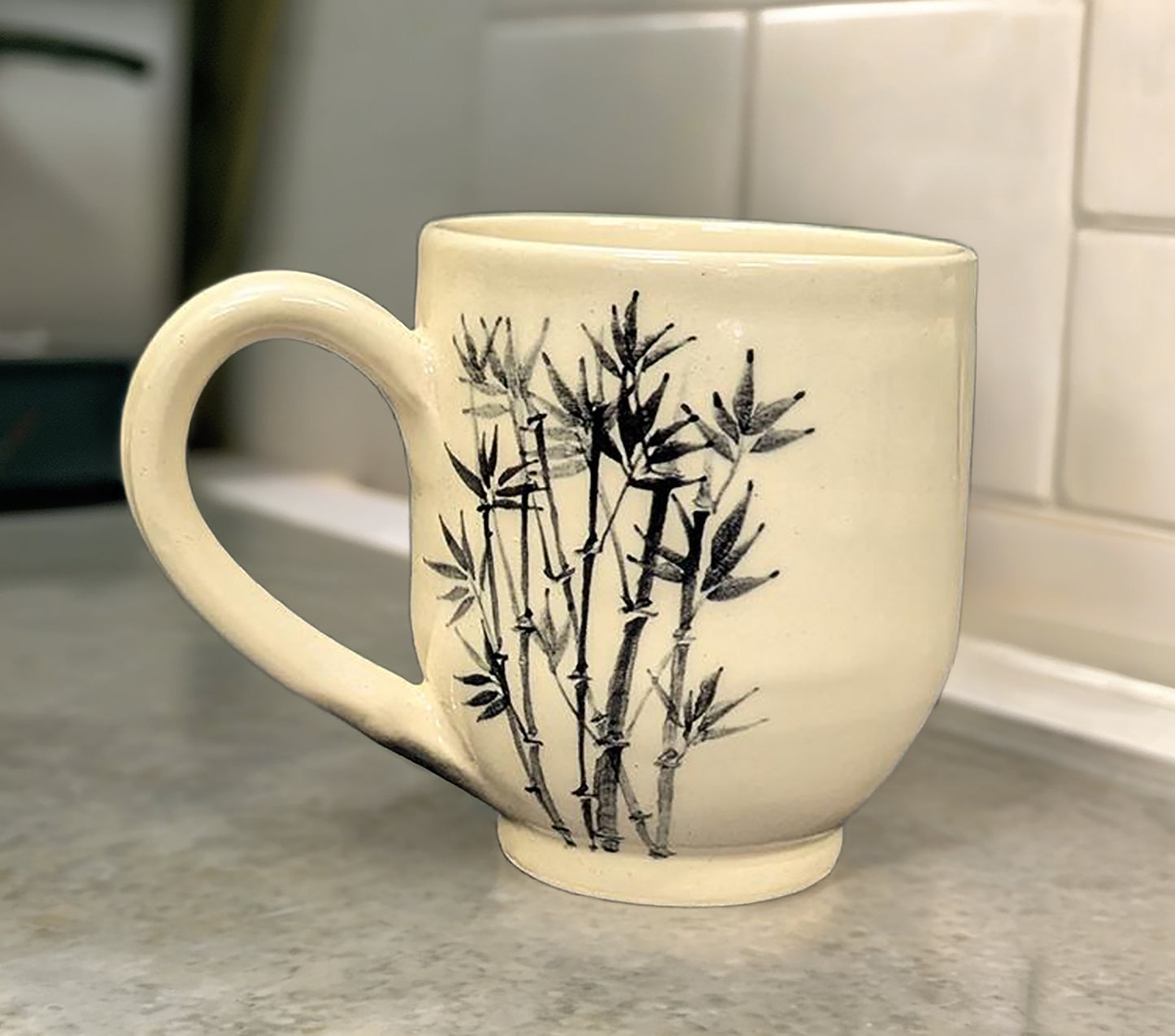 White Bamboo Mug