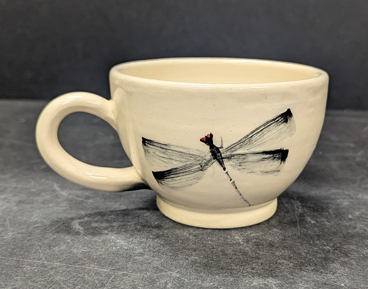 330 White Dragonfly Mug