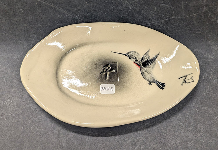 335 Tray Oval Hummingbird