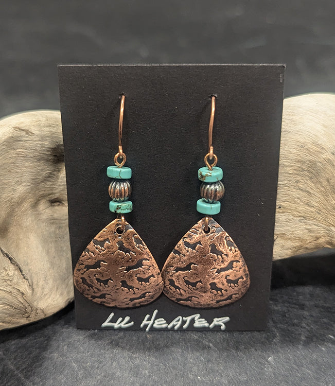 Copper Earrings 344