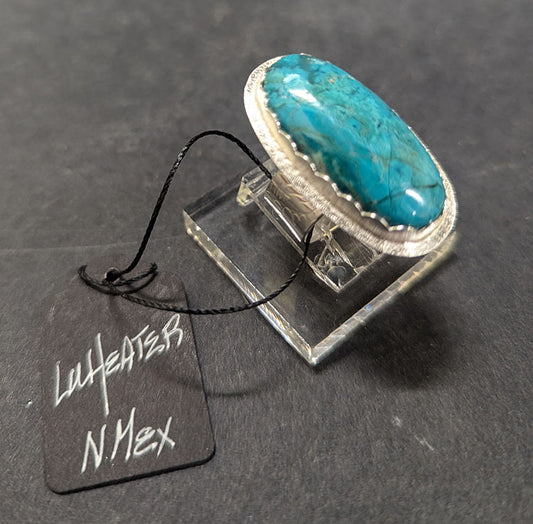 380 Gem Silica chrysocolla Ring