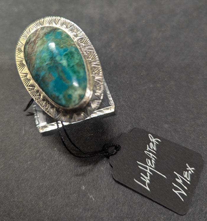 381 Paroot Wing Chrysocolla Ring