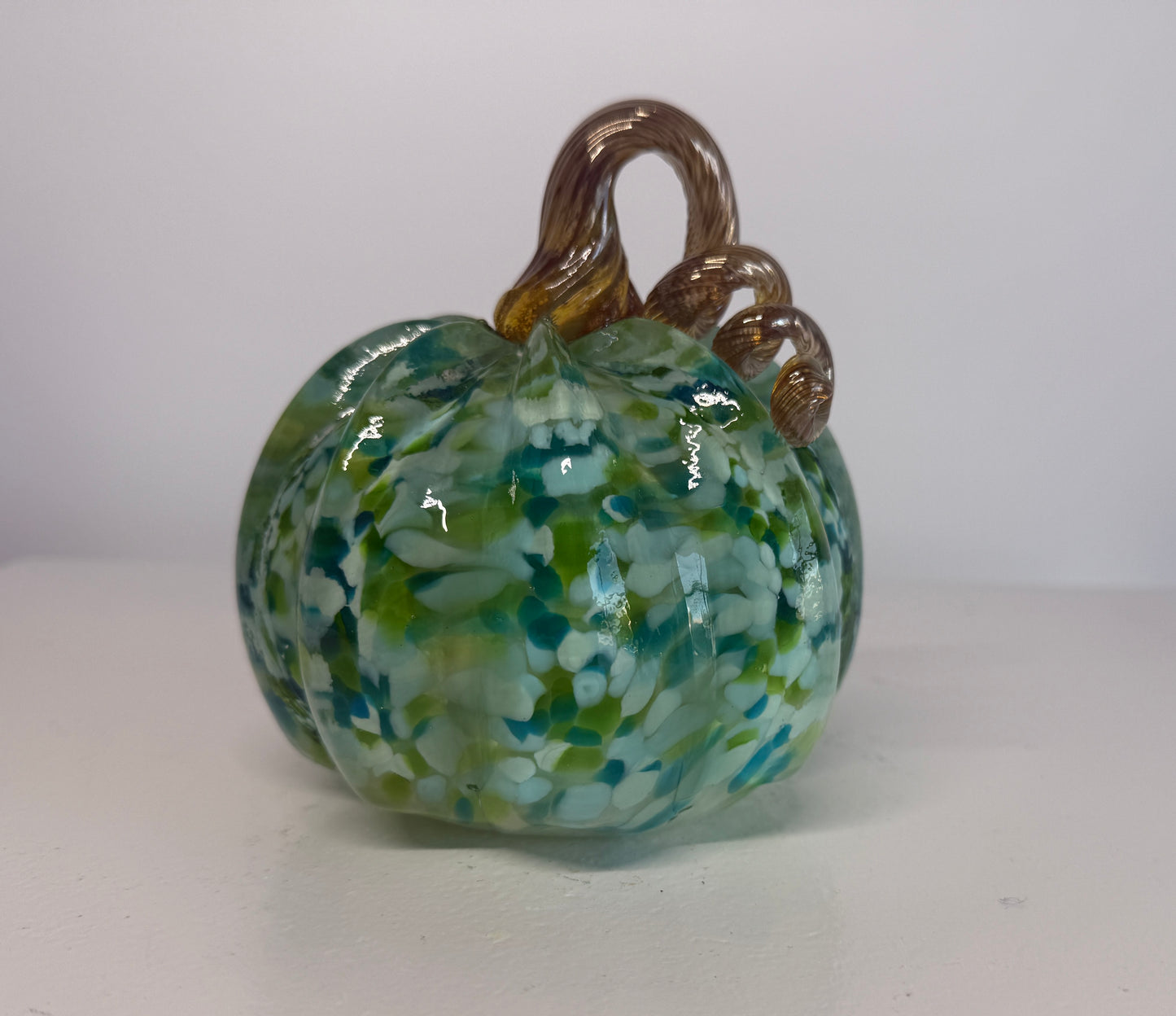Hand-Sculpted Glass Pumpkin