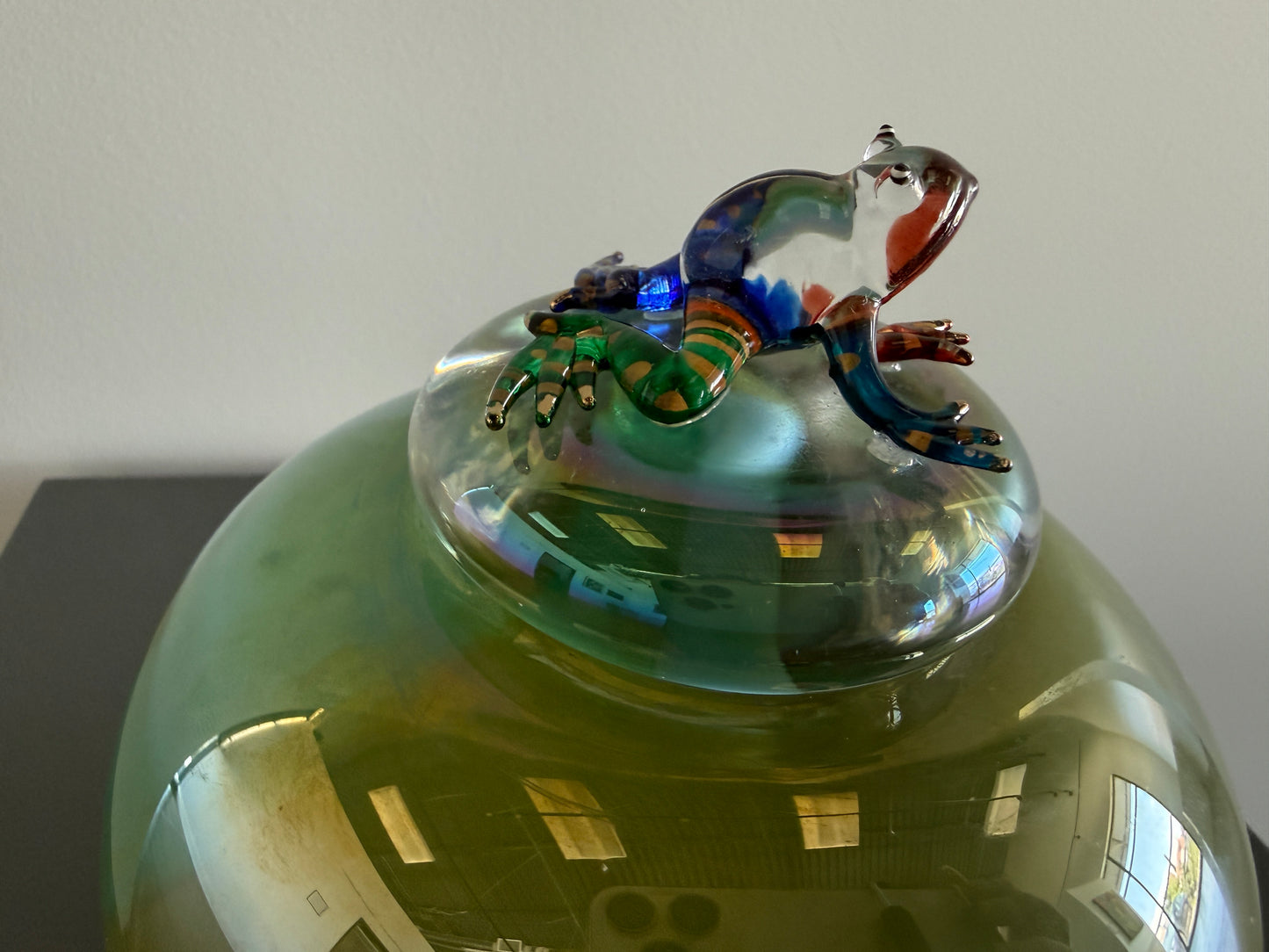 Glass Vessel with Lid - Spear