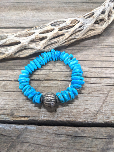 Tumbled Turquoise Flat Bracelet 310