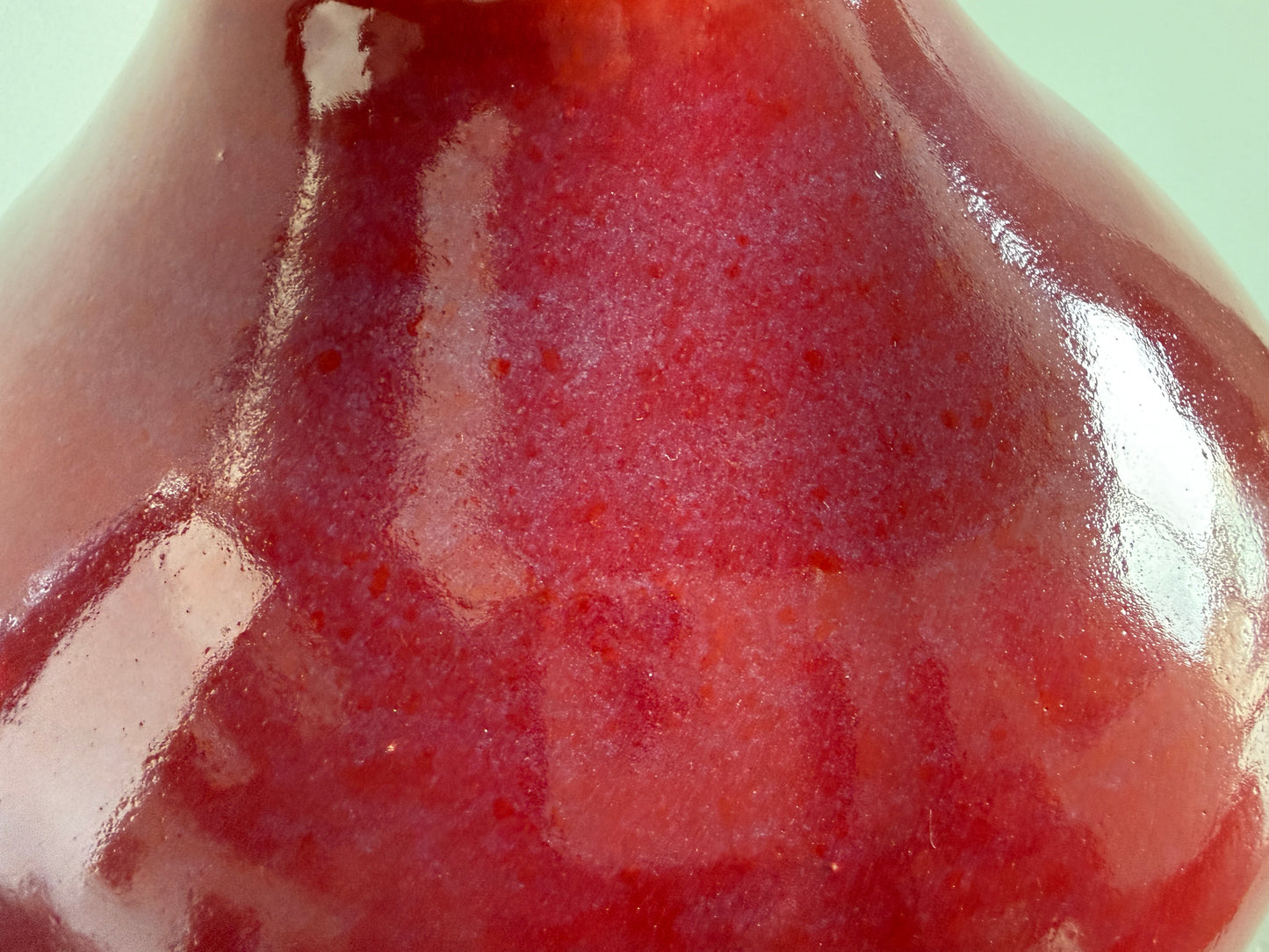 Bright Red Vase