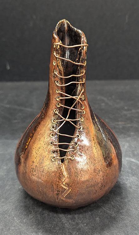 402gs Mixed Media Vase