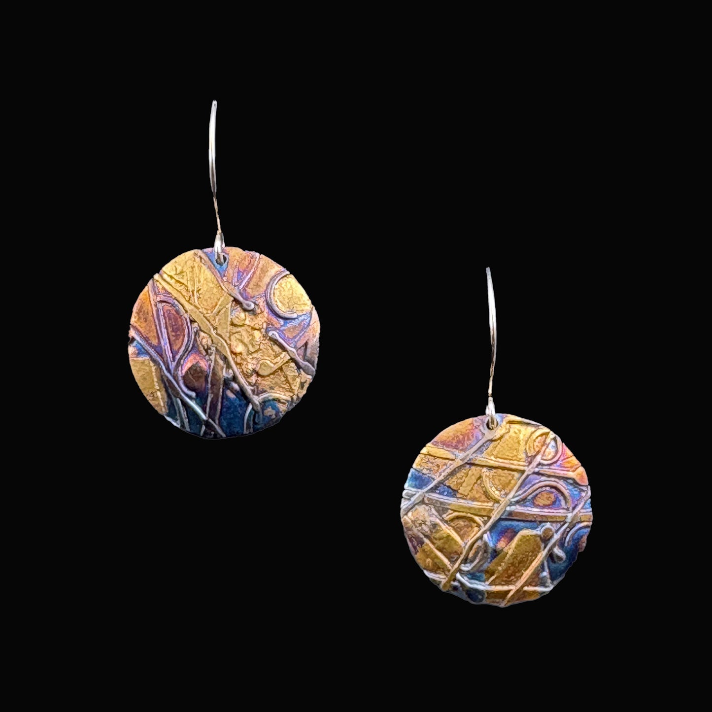 Abstract Round Earrings