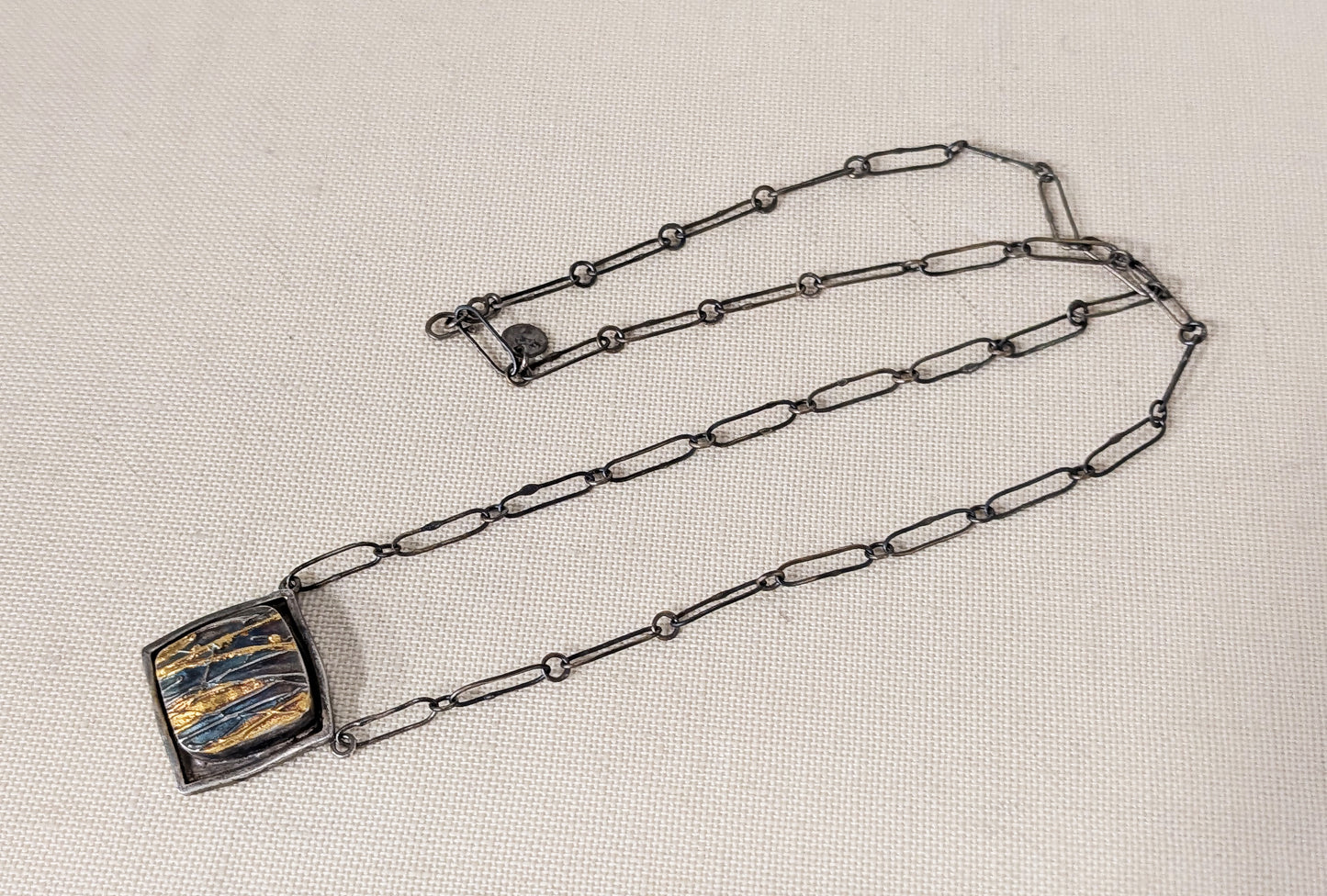 Square Reeds Pendant, Hollow Form