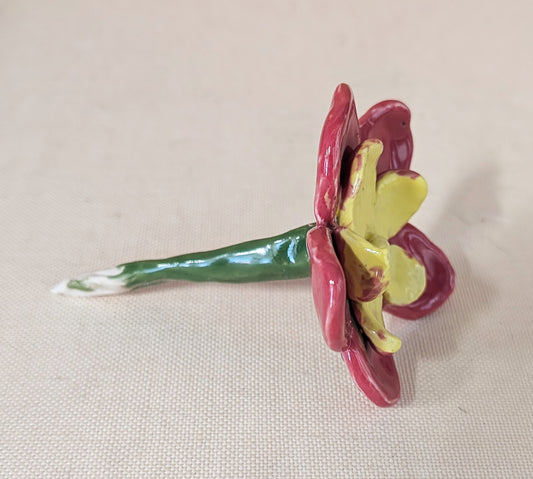 Red Star Shaped Flower Stake