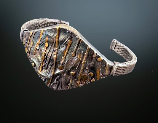 "Aquatic Reeds Cuff Bracelet"