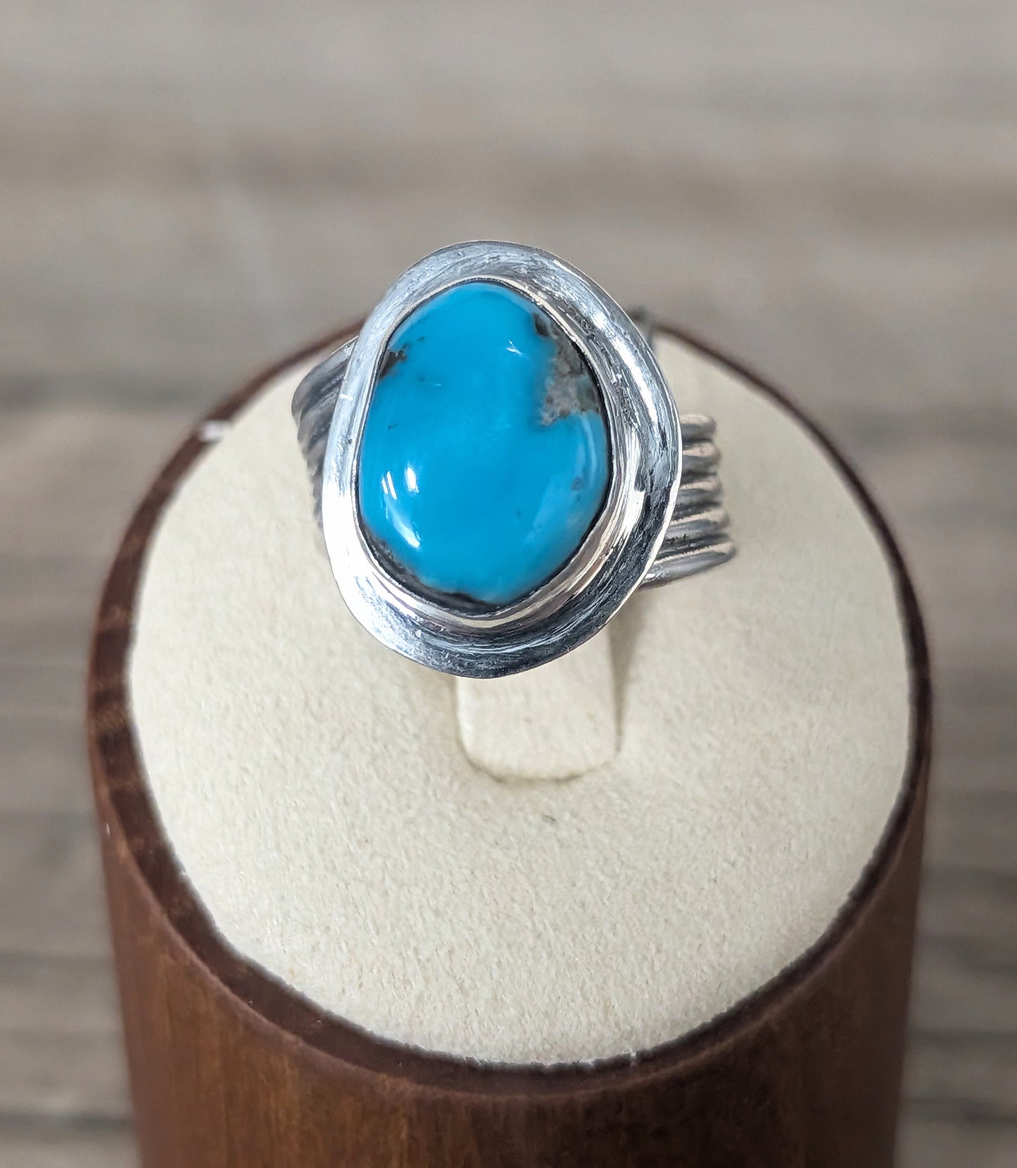 Blue Kingman Turquoise Ring