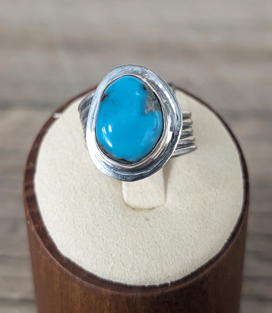 Blue Kingman Turquoise Ring