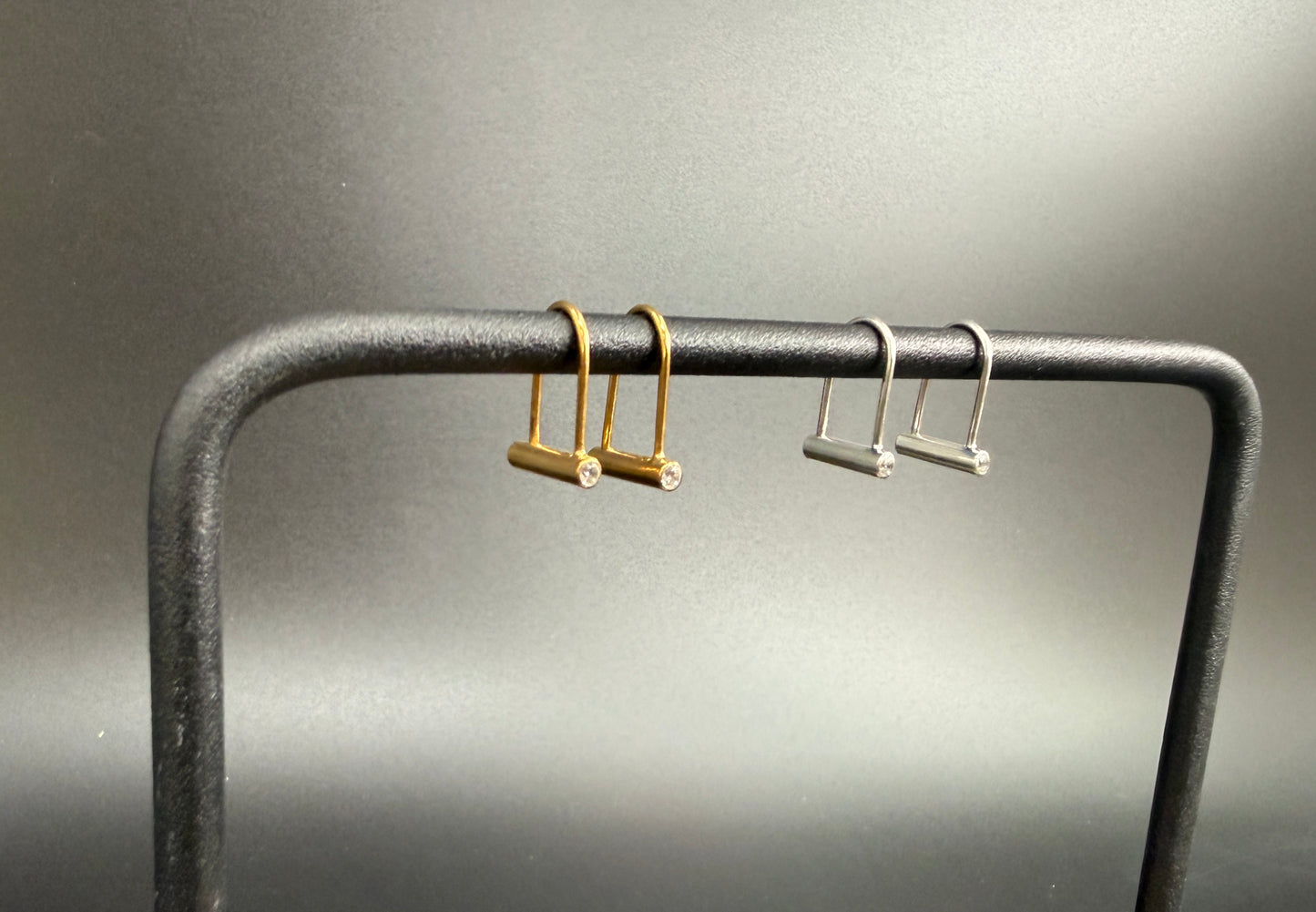Baby Bike Locks (Sterling with CZ)