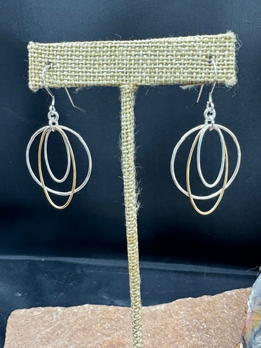 Sterling & 14Kt GF Earrings #4486