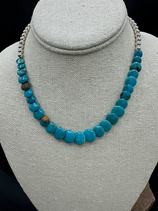 Graduated Turquoise Necklace 4547