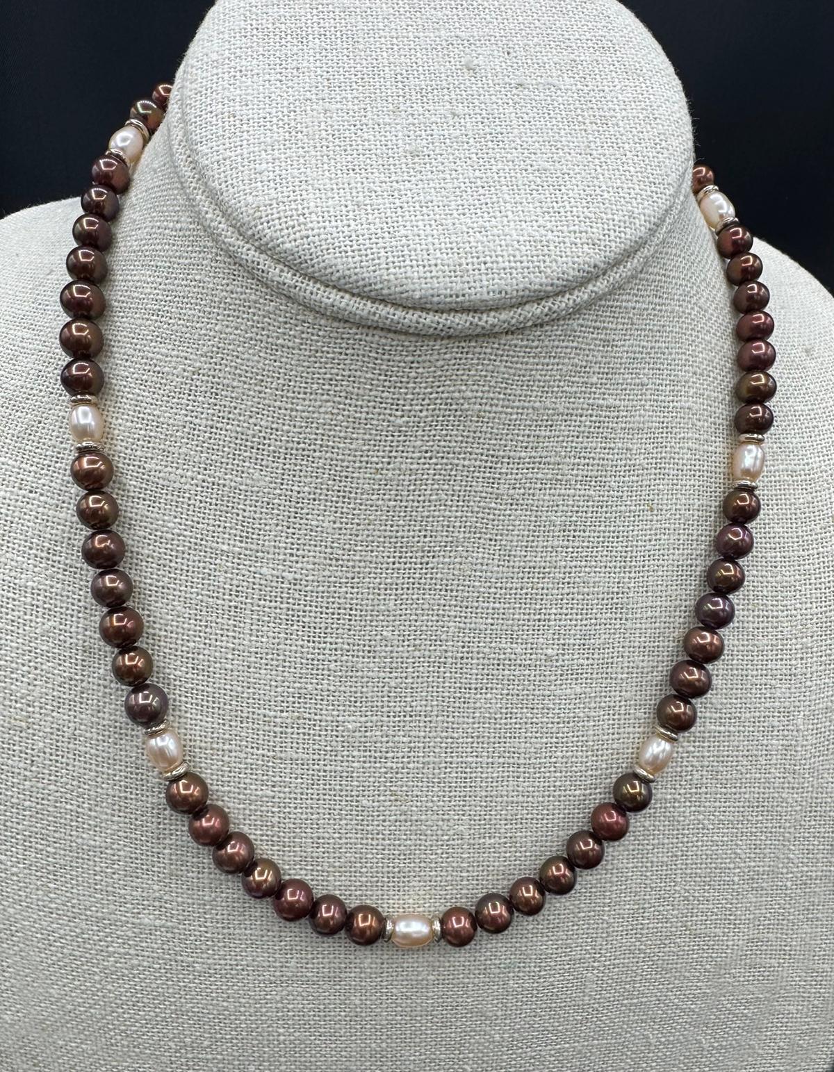 6005 Chocolate Pearl Necklace