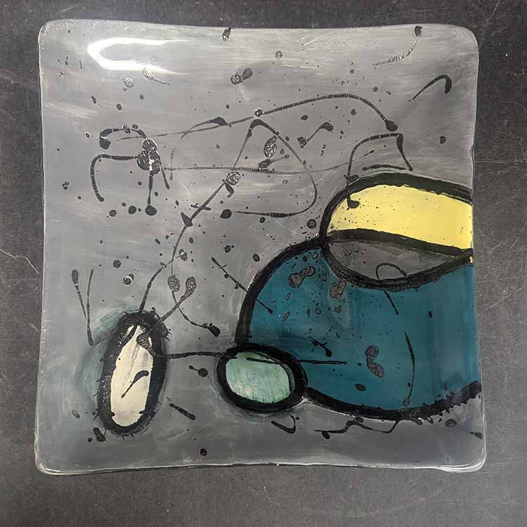 476sws Abstract Cactus Dish