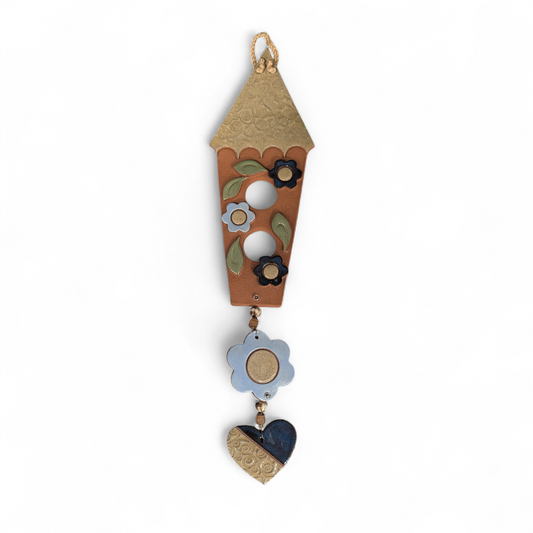 414 Large Heart & Flower Birdhouse