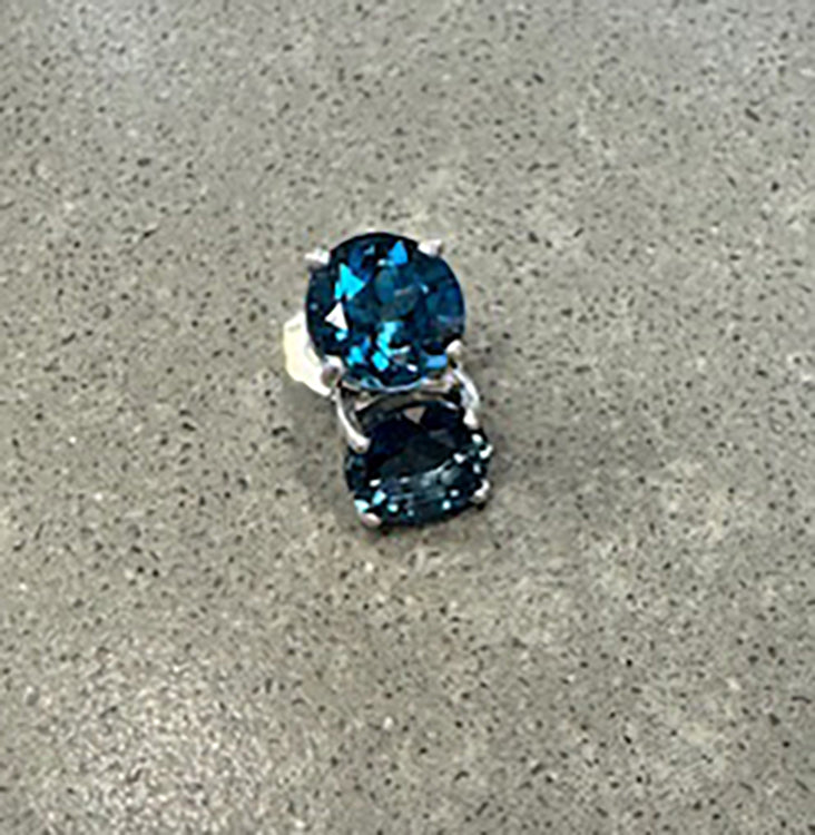 4890 London Blue Topaz Studs