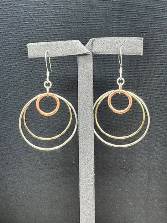 4893 SS 14gf & Copper Earrings