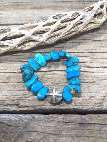 Turquoise Flat Stretch Bracelet 309 - 0 x 0 x 0