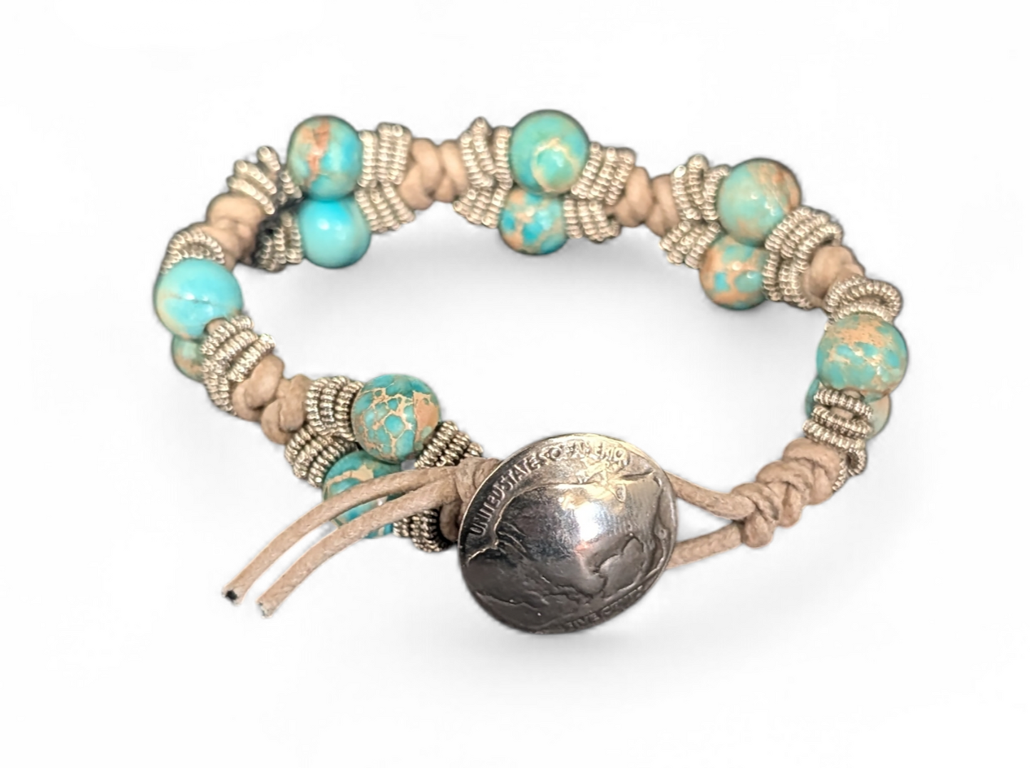 427 Knotted Linen Bracelet