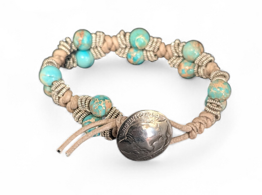 427 Knotted Linen Bracelet