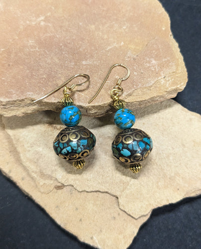 Tibet bronze Earrings 11075 - 0 x 0 x 0