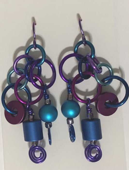 Anodized Alumium Large Earrings 125