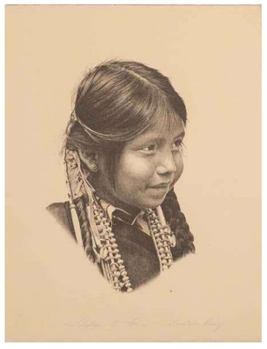 Untitled 79/102 (Indian Girl Portrait) 95 - 8 x 10.5 x 0