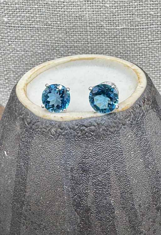 5016 London Blue Topaz Studs