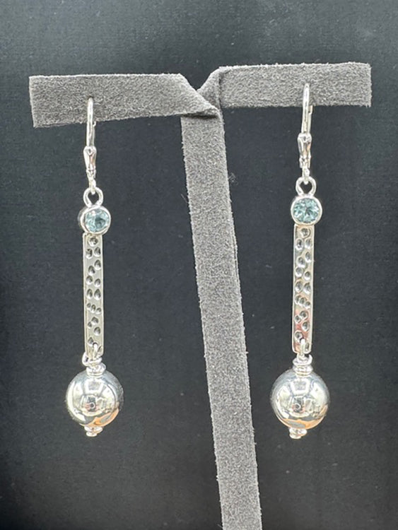 5023 Blue Topaz Earrings