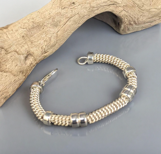 5055 Sterling Silver Woven Bracelet