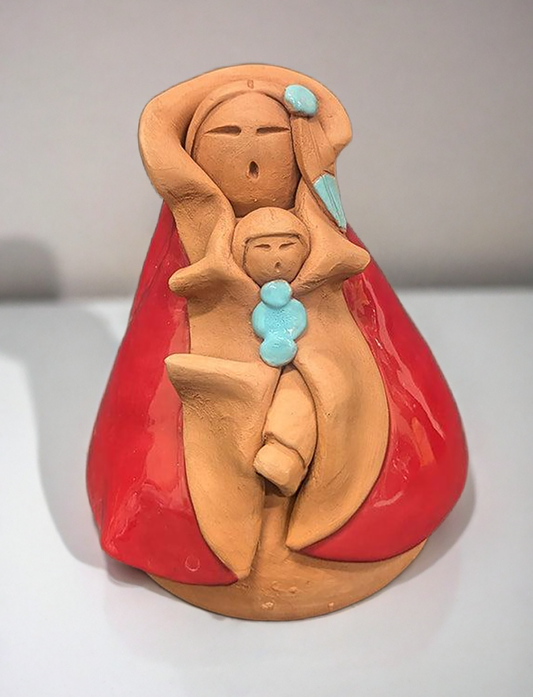 Mom & Kid Sitting Figure